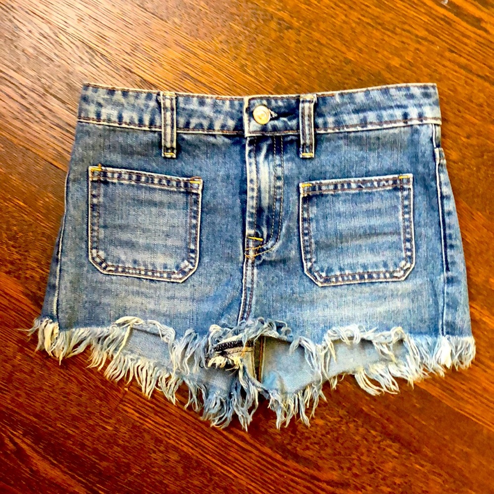 7 for all Mankind girls jean short